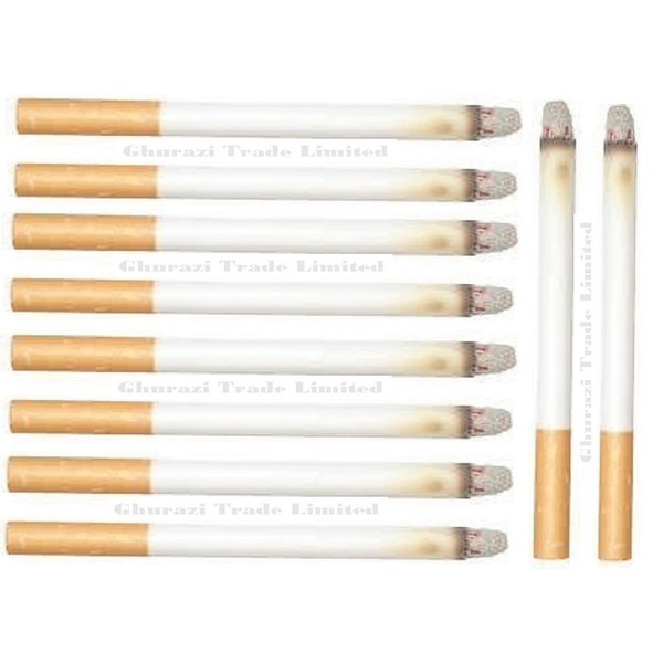 GTL x10 Fake Cigarettes Fags Smoke Effect Lit End Joke