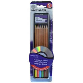 Daler Rowney Simply Pencil Drawing Tin Set (9 Pieces)