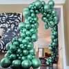 Eitolo Metallic Green Balloons, 50 PCS Shiny Chrome Balloons, 12Inch
