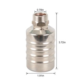 3/4" Male Thread Top Inlet 304 Stainless Steel Mini Float Valve Automatic Water Level Control Float Valve