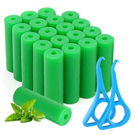 BVN Aligner Chewies, 20 Pieces Orthodontic Chewies with 2 Pieces Aligner Remover Tool, Retainer Chewies, Dental Chewies for Aligners, Orthodontic Dental Chewies Munchies, Green