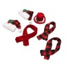 Christmas Wine Bottle Knit Hat Scarf Set Small Nylon Cotton