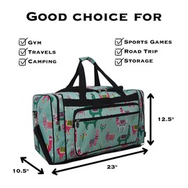 NGIL Canvas 23" inch Duffle Bag (Llama)