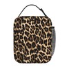 DORKEIXIA Leopard Cheetah Print African Animal Hunting Insulated Lunch Bag