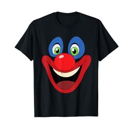 Clown Face Carnival Women's Men's T-Shirt, black