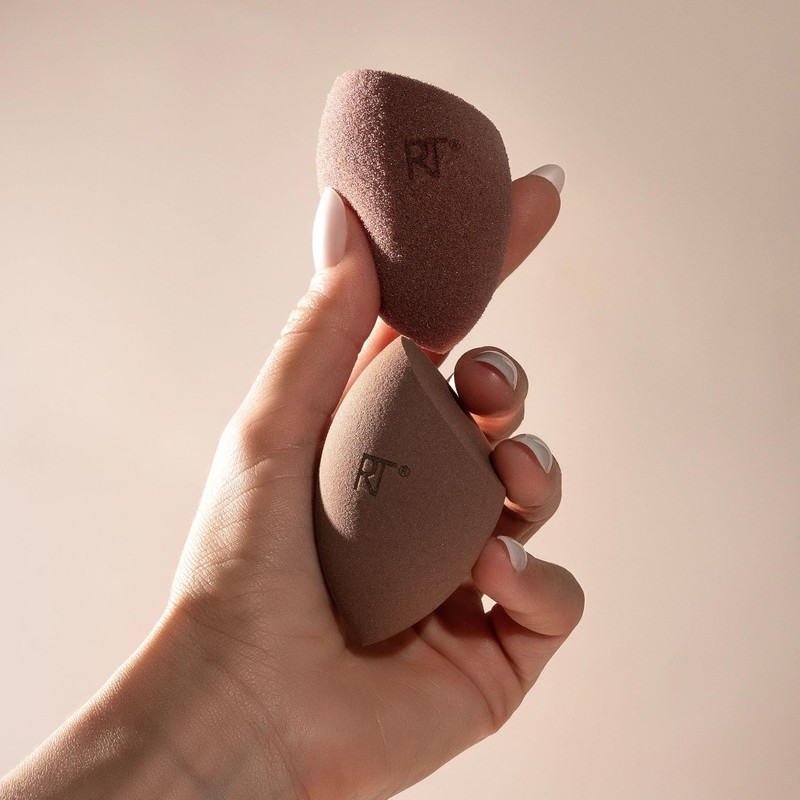 Real Techniques New Nudes Bare Finish Sponge Duo, Beauty Sponges