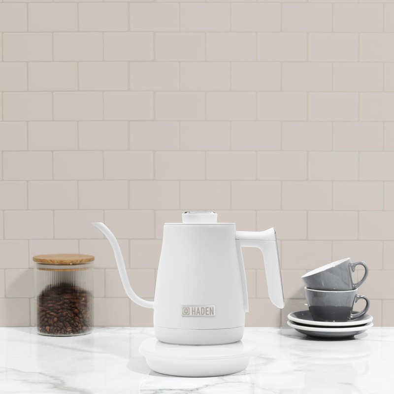 Haden 0.6-Liter Stainless Steel Electric Kettle, Gooseneck Hot Water Kettle