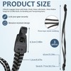 4 Pcs Bike Luggage Straps with Hooks, Elasticated Straps with