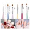 FineGood Gel Nail Brush Set 6 Pcs Easy Beginner Self