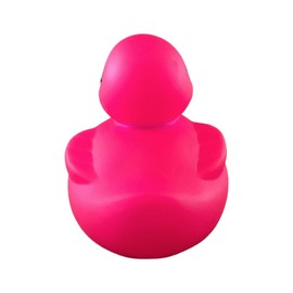 3" Pink Ribbon Rubber Duck [Sealed Hole, Floats Upright] - Baby Safe Bathtub Bathing Toy
