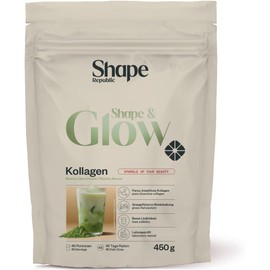 SHAPE REPUBLIC Collagen Powder Matcha 450 g - Premium Collagen Peptides Type 1 & 3 - Bioactive Collagen Hydrolysate - Good Solubility