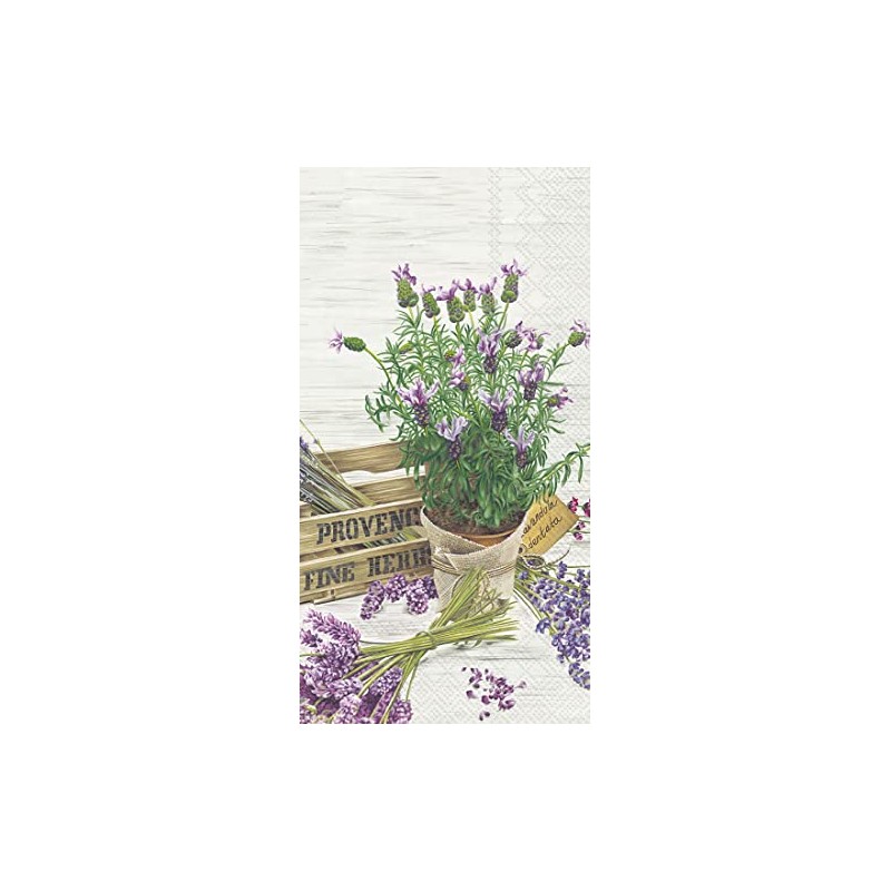 Boston International IHR 3-Ply Paper Napkins, 16-Count Guest Size, Everlasting