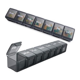 SNIME SNIME Pill Dispenser Travel Weekly Pill Case, 7 Day Pill Organizer, Daily Pocket Pill Holder for Pills/Vitamin/Fish Oil/Supplements