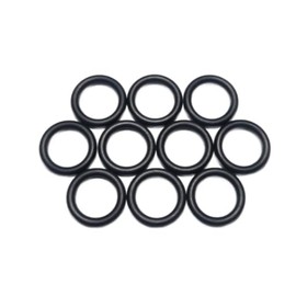 O-rings 4 mm line thickness made of NBR70 in carbon black, sealing rings (5 pieces, 14 x 4)