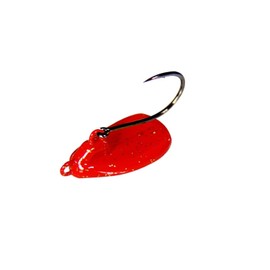 JACKALL Jig Head Chibi Chino Head 0.07 oz (2 g) Red Gold Flake