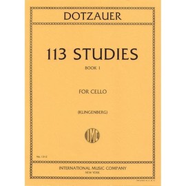 113 Studies for Cello: Book I by Justus J. Friedrich Dotzauer [Sheet music]