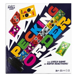 Professor Puzzle | Pecking Order | Card Game | Ages 8+ | 3-5 Players,Yellow