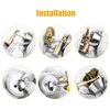 Hotiko Deadbolt Door Lock Latch Stainless Steel Security Lock for