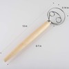 Danish Dough Whisk Stainless Steel Bread Dough Hand Mixer Wooden