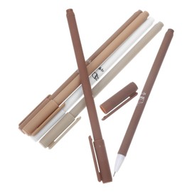 SHINEOFI 6pcs Gel Pens Ink Quick-dry Pens Fine Point Smooth Writing Pens for Journaling Note Taking for Kids and Students Brown