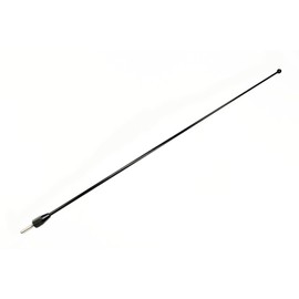 AntennaMastsRus - 7 Inch Black Short Antenna is Compatible with Honda Goldwing GL1800 (2001-2018) - Spiral Wind Noise Cancellation - Spring Steel Construction - Stainless Steel Threading
