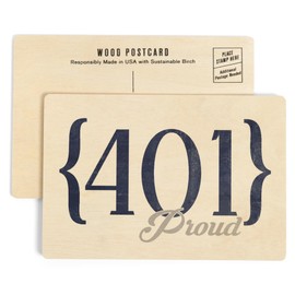 Newport, Rhode Island, 401 Area Code (Blue) (4x6 Birch Wood Postcards, 2-Pack Stationary, Rustic Home Wall Decor)