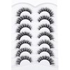 Pooplunch False Eyelashes Fluffy Cat Eye Look Wispy Fake Eyelashes