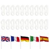 Adiwo 20 PCS Flag Pole Clip, Nylon Flagpole Clamp, Snap