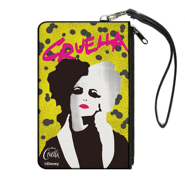 Buckle-Down Women's Zip Wallet Cruella de Vil Small, 6.5" x