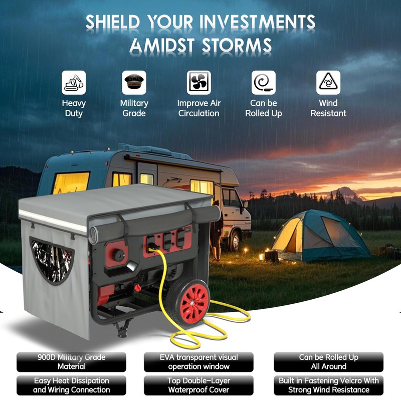 GEHENG Generator Covers, Generator Covers While Running, Top Can Be