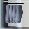 Chunful 10 Pack Wooden Velvet Pants Hangers - 16 Inch