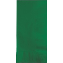 Club Pack of 600 Emerald Green Premium 2-Ply Disposable Dinner Napkins 8"