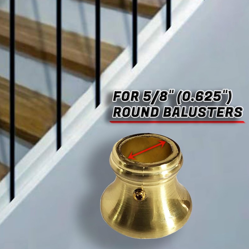 Decorex Hardware Aluminum Flat Base Shoe - DIY-Friendly Metal Balusters