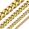 Cadoline 316L Stainless Steel Men's Jewellery 3mm 20 Inch Gold