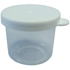 60x Schnappdeckeldose Laboratory Measuring Jug with Scale 12.5 ml + 1 Transparent Bag