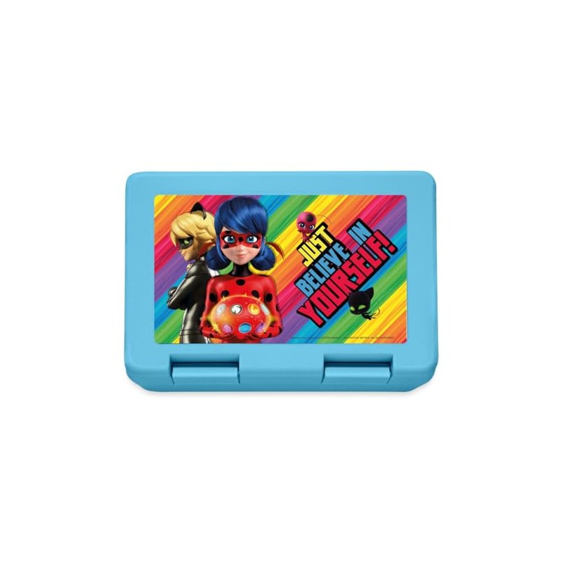 Spreadshirt Miraculous Just Believe in Yourself Ladybug Lunchbox, One Size,