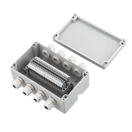 BRART Cast Aluminum Junction Box Metal Button Box Power Box Aluminum Alloy Junction Box Indoor and Outdoor Waterproof Box termina UKK(18)