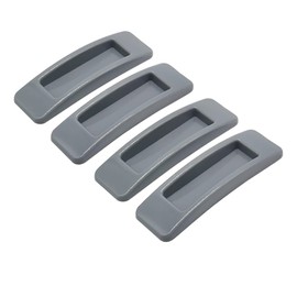 Alamic Self-Stick Instant Cabinet Drawer Handle Multipurpose Cabinet Knobs Helper Auxiliary Kitchen Cabinet Sliding Door Window Handle Convenient Opening Stick-on Handles (Grey)