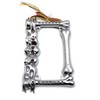 HTTMT- 3D Chrome Skull Flame Bone License Plate Frame w/LED