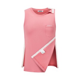 Unisex Shoulder Surgery Shirts, Comfy After Surgery Clothes, Rotator Cuff Recovery Snap-Access Tank Tops Pink