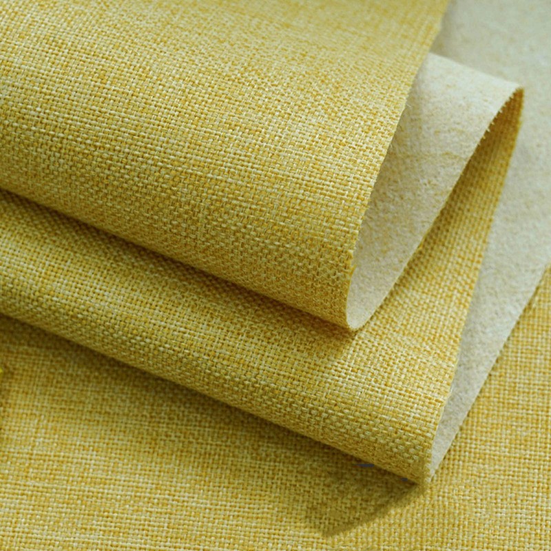 TinaKim TThick Canvas Upholstery Fabric, Slub Faux Linen Material, for