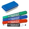 Sakura Crepas Whiteboard Markers, Twin, Round and Square Leads, 4