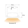 NCC-Licht Set of 6 Recessed Spotlights Brushed Copper Diameter 68