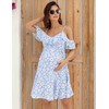FUNJULY - Vestido de Lactancia de Maternidad para Mujer, Cuello