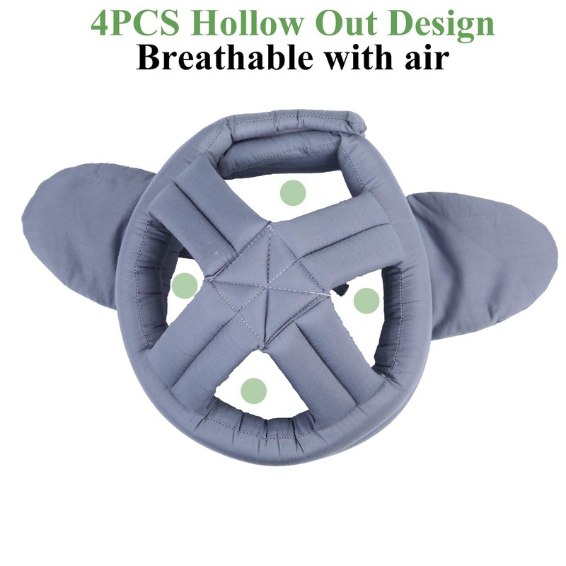 Thick Soft Elderly Protective Helmet, Special Needs Hat with Breathable,