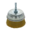 Takagi Earth Man Hexagonal Shaft Cup Wire Brush, Brass Wire,