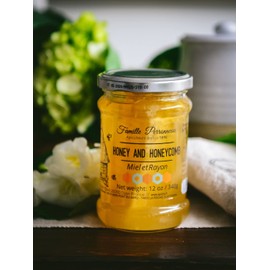 Famille Perronneau, French Honey and Honeycomb (Miel et Rayon), 12 Oz, Imported