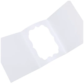 Papermania 8 x 6-inch 300 GSM Photo-Fit Tri Fold Aperture Cards and Envelopes, Pack of 4, White