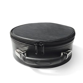 THE MASONIC COLLECTION Soft Hat Carrying Case in Black Colour - Imitation Leather - Dust & Waterproof - with Carrying Handle - A Gift Accessory for Freemason Men