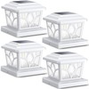 SIEDiNLAR Solar Post Cap Lights Outdoor 4 Modes 40 LEDs